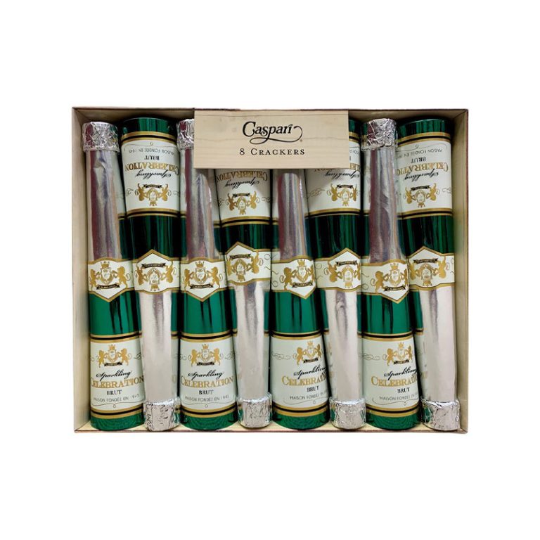 Smellbonbon med glitrende vinflasker fra Caspari