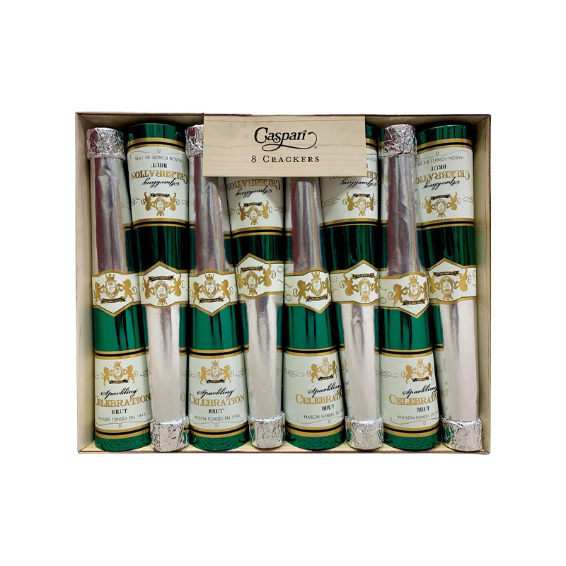 Smellbonbon med glitrende vinflasker fra Caspari