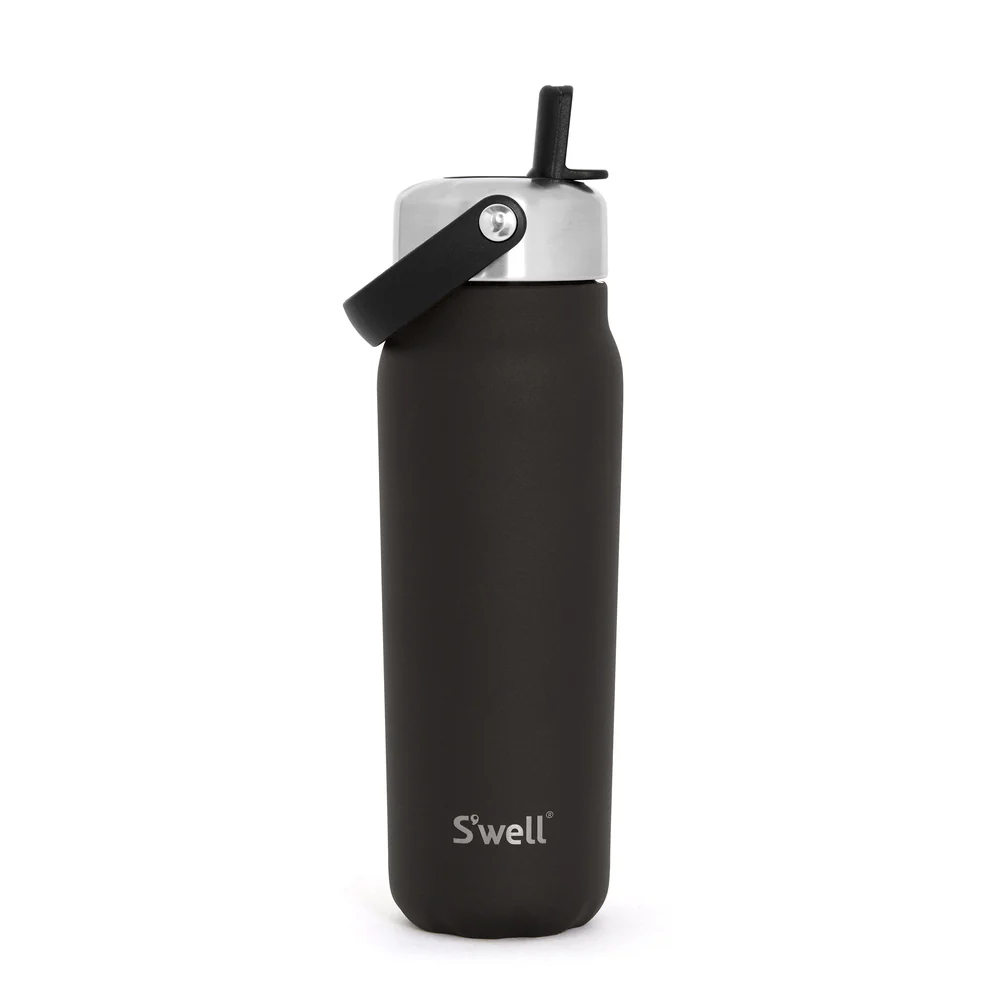 S’well Explorer drikkeflaske med sugerør 700ml. i farge Onyx