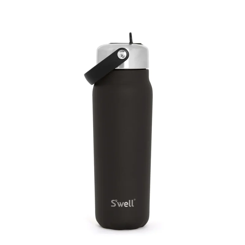 S’well Explorer drikkeflaske med sugerør 700ml. i farge Onyx