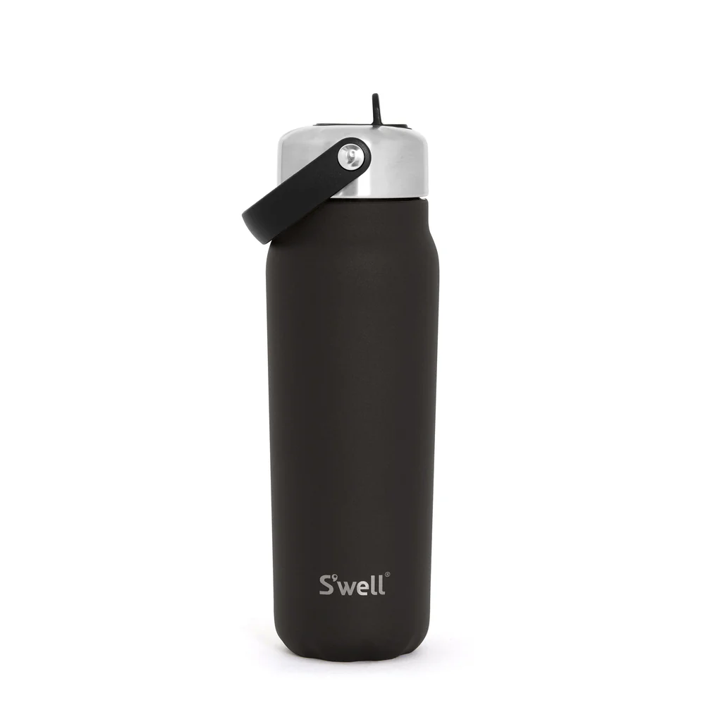 S’well Explorer drikkeflaske med sugerør 700ml. i farge Onyx