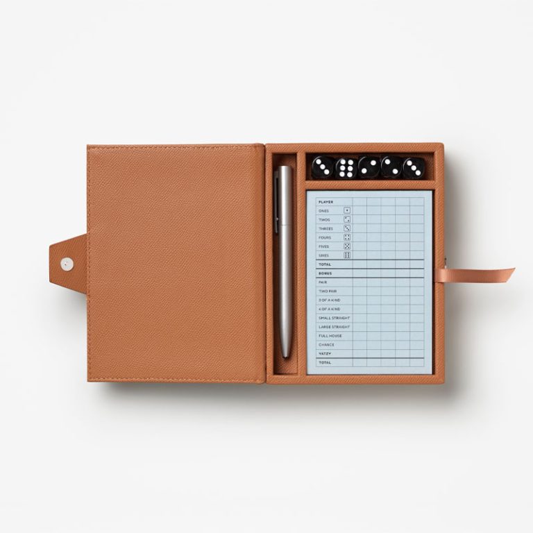 yatzy spill med skinncover fra printworks