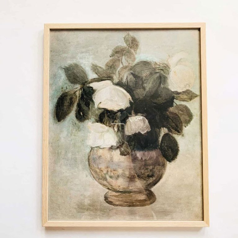 poster i 40 x 50 cm med motiv av en vase med blomster fra trend design