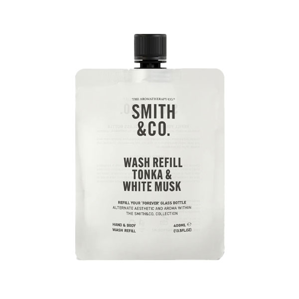 refill hånd- og kroppssåpe i duften tonka og musk fra smith & co.