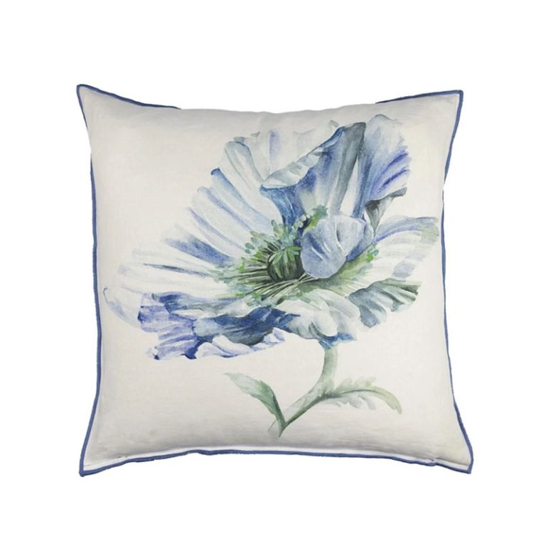 coquelicot delft pute i 50x50 cm fra designers guild