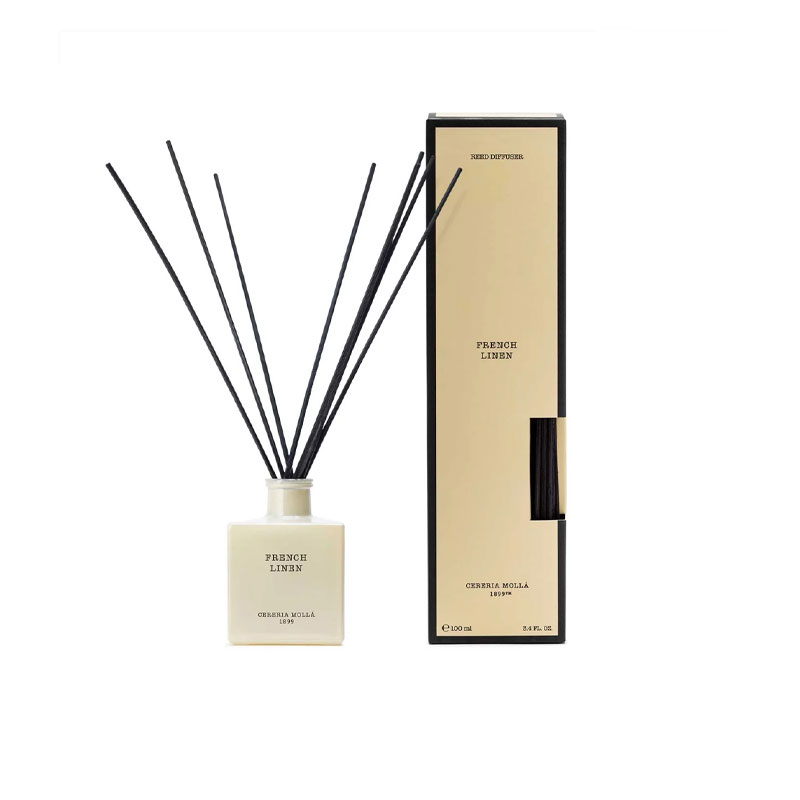 duftpinner 100 ml i kremhvit beholder i duften french linen