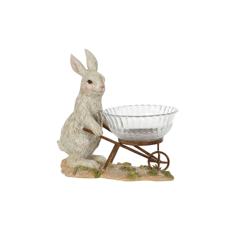 hare med glasskål fra alot