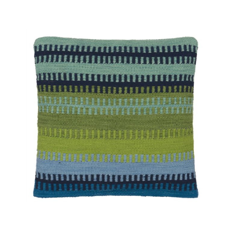 muturi cobalt utendørs pute med striper i 50x50 cm fra designers guild
