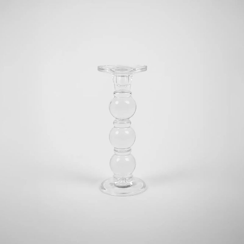 siro lysestake 23,5 cm i glass fra olsson og jensen