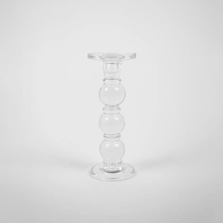siro lysestake 28,5 cm i glass fra olsson og jensen