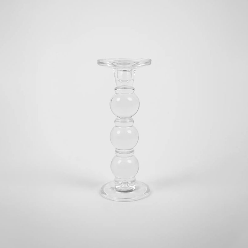 siro lysestake 28,5 cm i glass fra olsson og jensen
