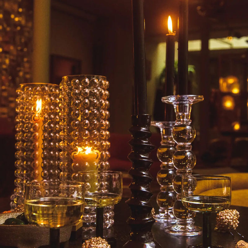 siro lysestake i glass fra olsson og jensen