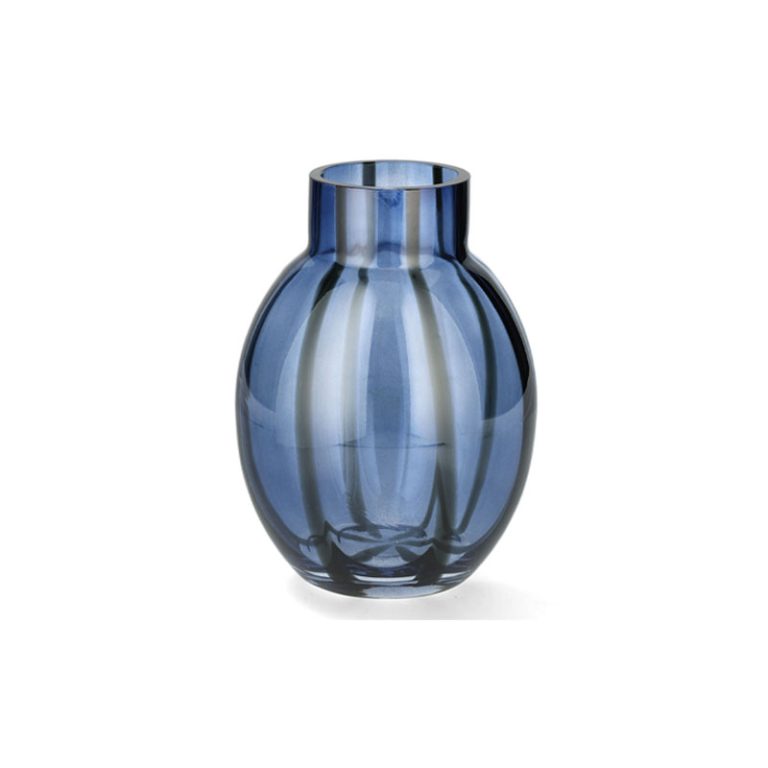 vase sally i klart blått glass fra alot