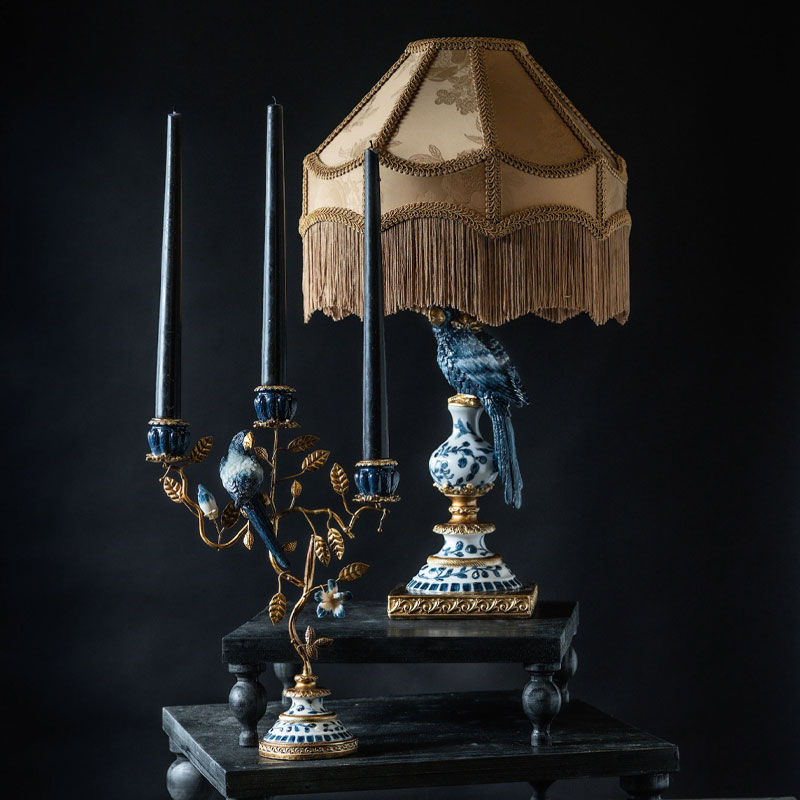 lysestake fugl blå fra alot