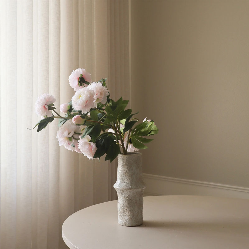 peony light pink blomsterbukett fra botane