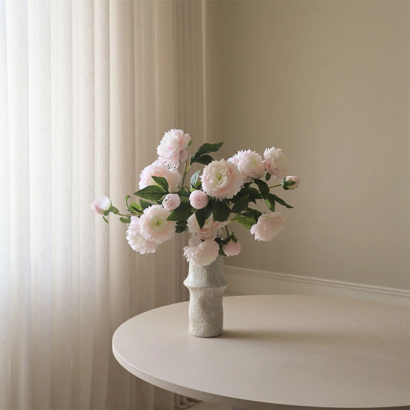 peony light pink blomsterbukett fra botane