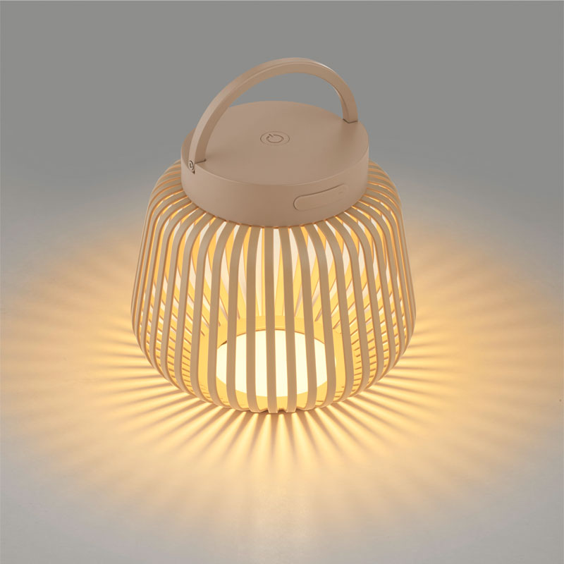 Lito led oppladbar utelampe I beige fra blomus