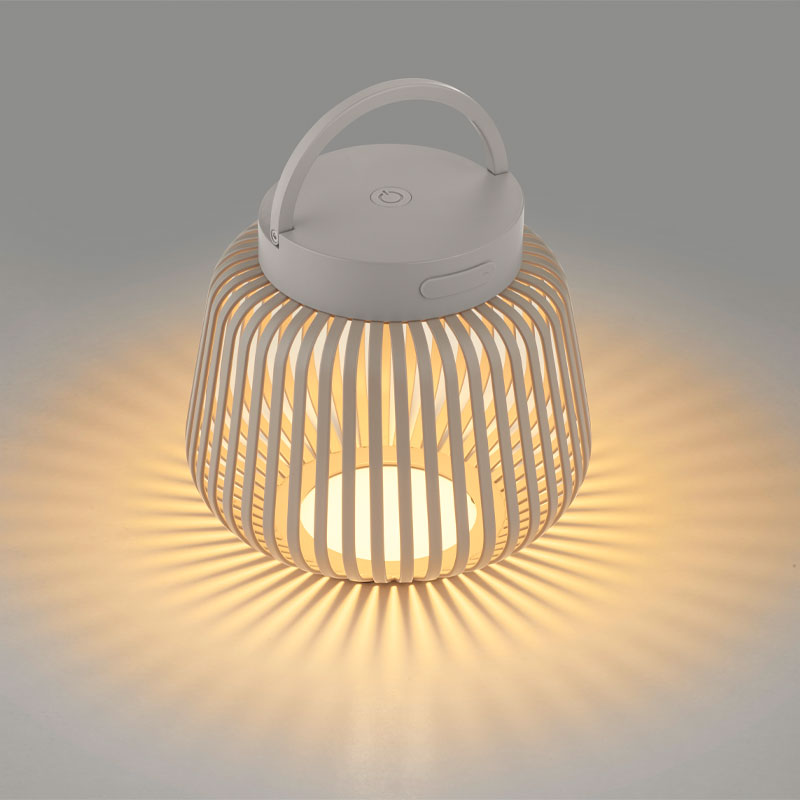 Lito led oppladbar utelampe I beige fra blomus