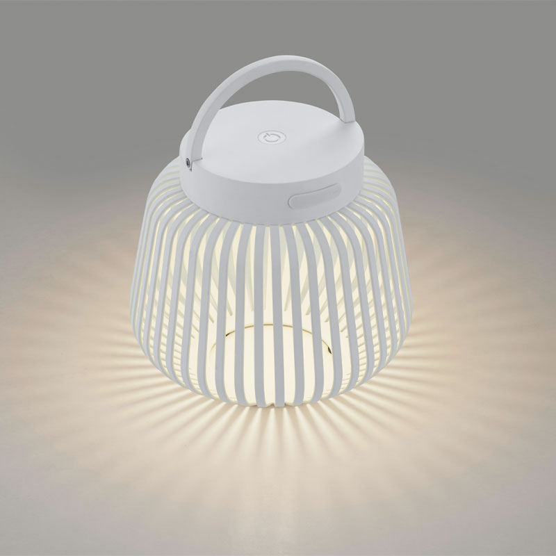 Lito led oppladbar utelampe I hvit fra blomus