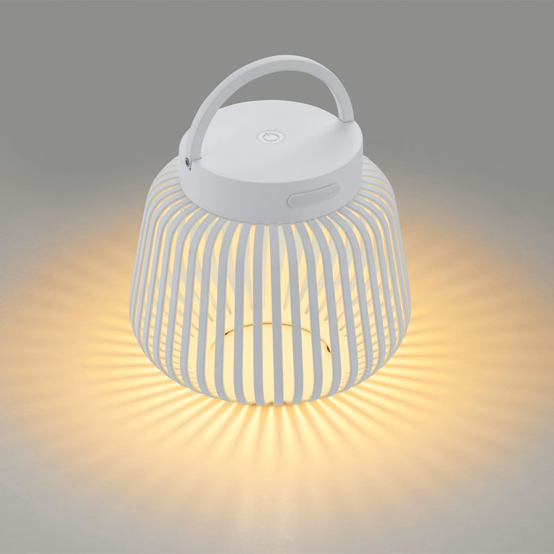 Lito led oppladbar utelampe I hvit fra blomus