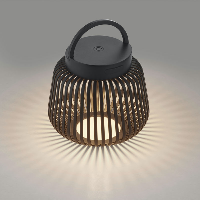 Lito led oppladbar utelampe I sort fra blomus