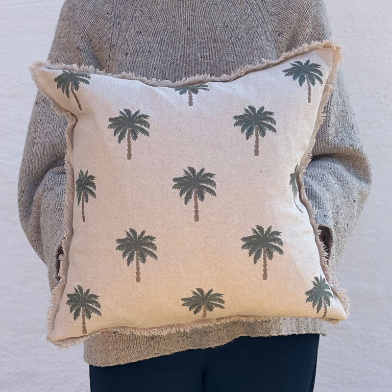 pute 50 x 50 cm med palmer fra edg