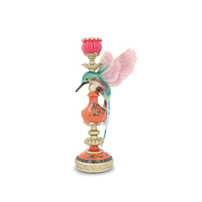 lysestake med rosa kolibri fra alot