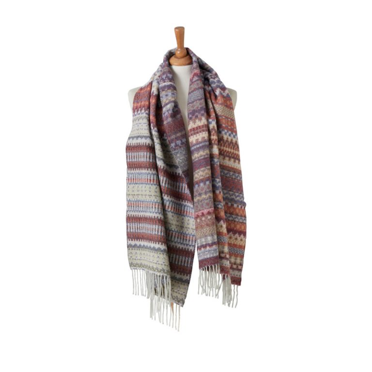 Alana Heritage skjerf i multi dark fra kuitty Sablu