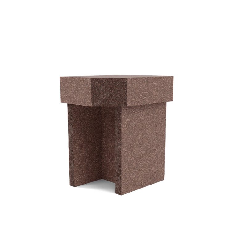 kern sidebord i brun terracotta fra fogia