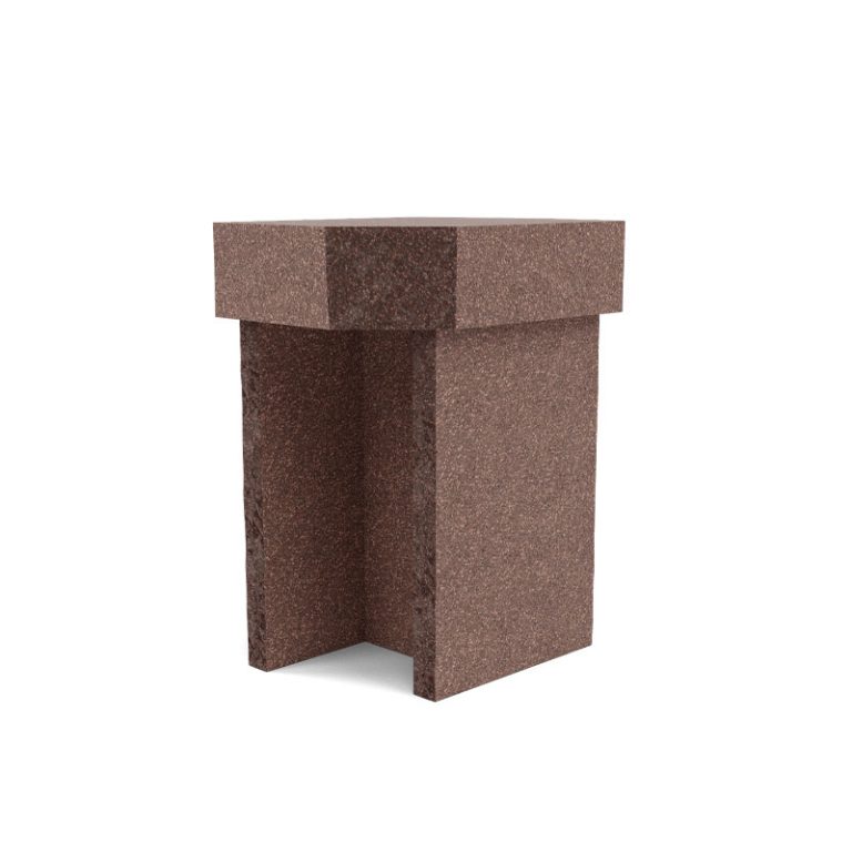kern sidebord i brun terracotta fra fogia
