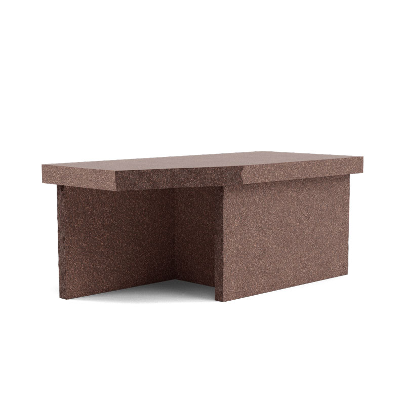 kern sofabord i brun terracotta fra fogia