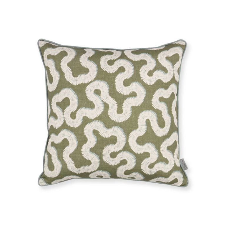 Kezia 50 x 50 cm pute i fargen matcha fra fogia