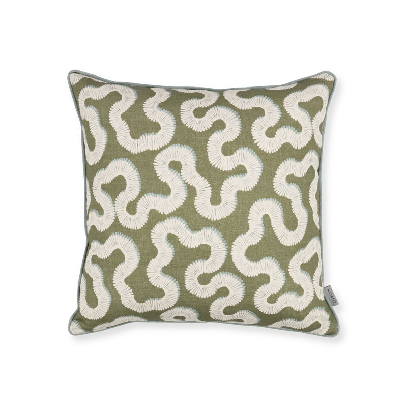 Kezia 50 x 50 cm pute i fargen matcha fra fogia