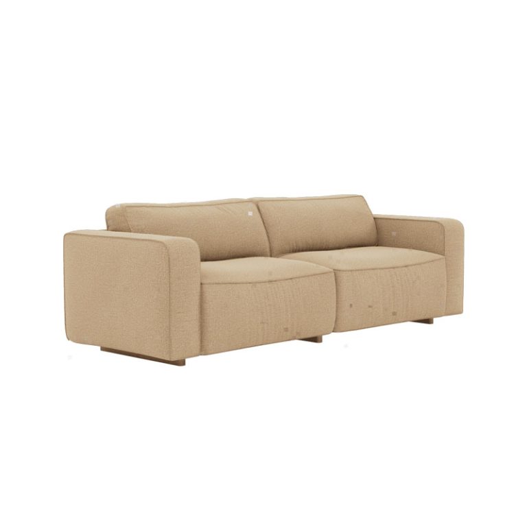 Supersoft sofa 240 cm i tekstilet ecriture 0240 fra fogia