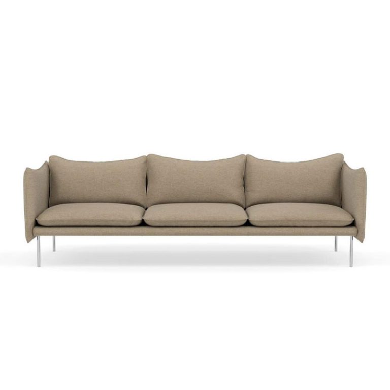 Tiki 3-seter sofa i ecriture fra fogia