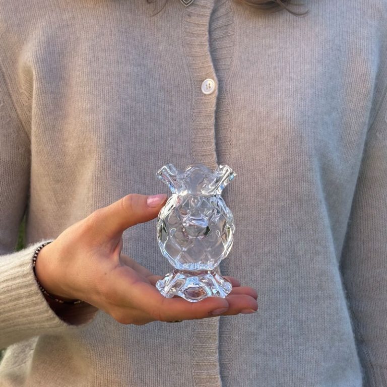 mell lysestake i klart glass fra olsson og jensen