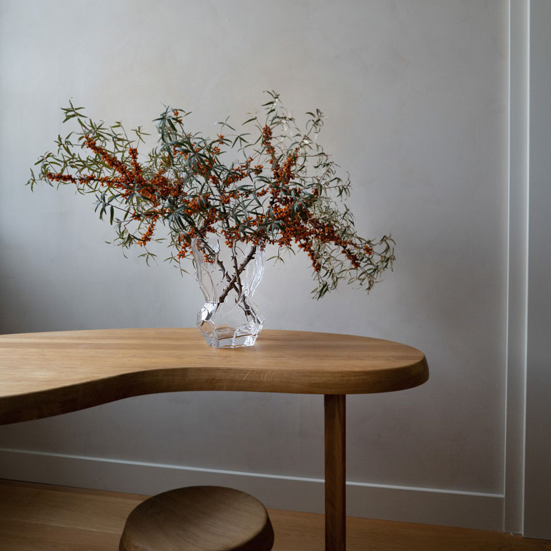 Reflection vase I klart glass fra hein studio
