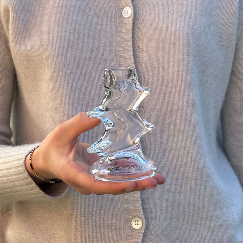 Silva lysestake liten i klart glass fra olsson og jensen