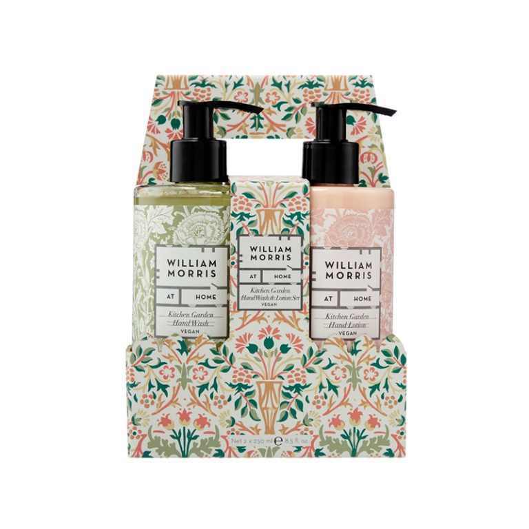Kjøkkensett-håndsåpe-og-håndkrem-william-morris-et-hjem-gave-produktbilde