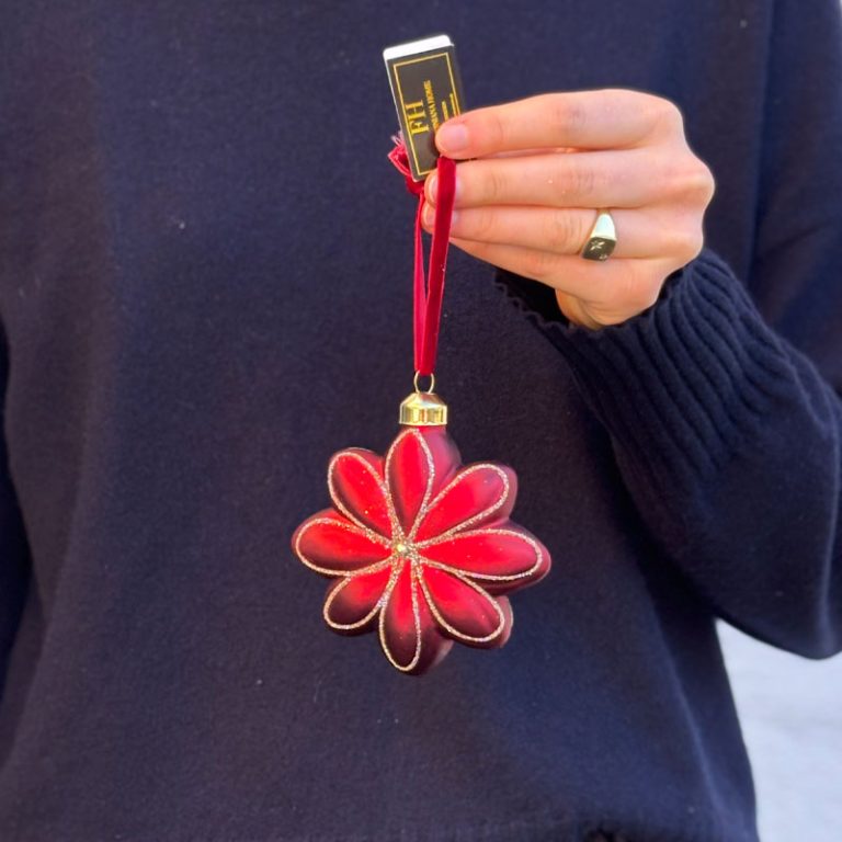 juleornament stella blomst fra filipiniana