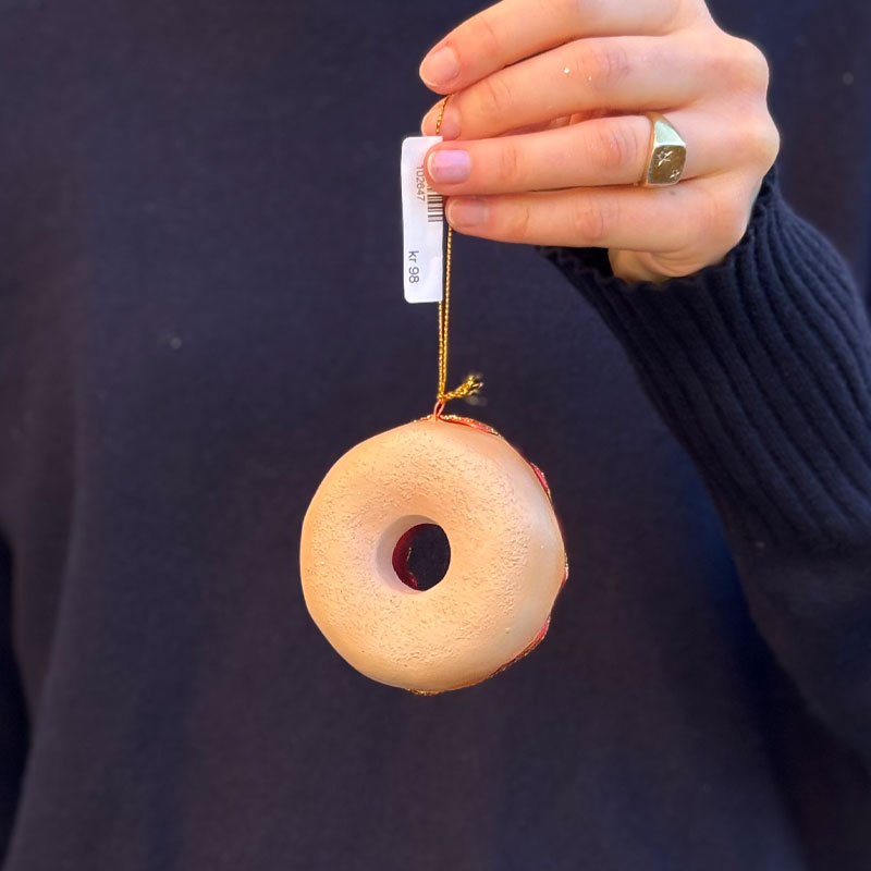 juleornament donut fra filipiniana