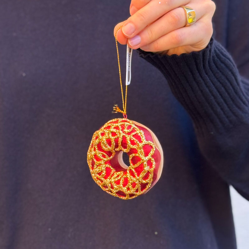 juleornament donut fra filipiniana