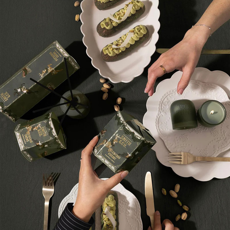 duftpinner med duften pistachio creme fra smith and co