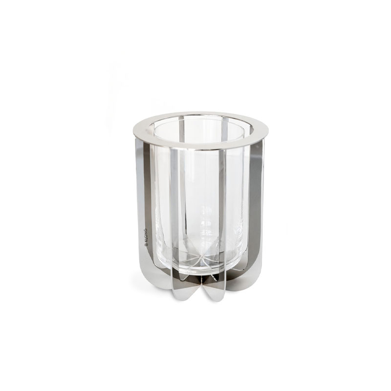 Jazz vase i nikkel fra Klong