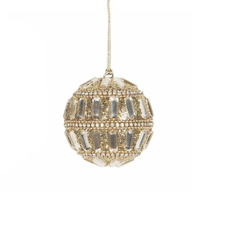 julekule shimmer rund gull fra alot