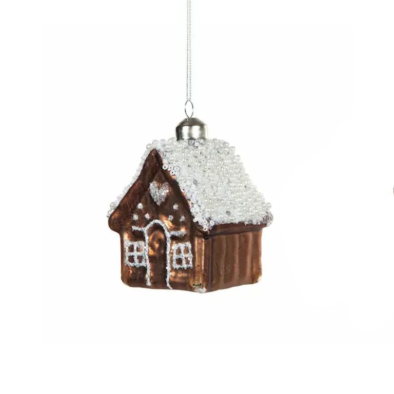 juleornament pepperkakehus fra alot