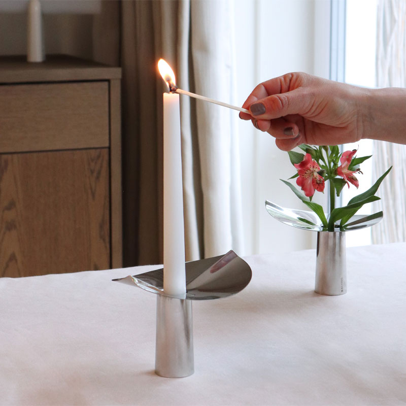Löv mini vase/lysholder fra Klong