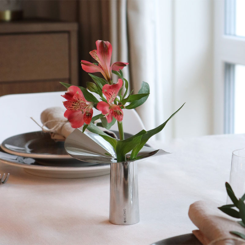 Löv mini vase/lysholder fra Klong
