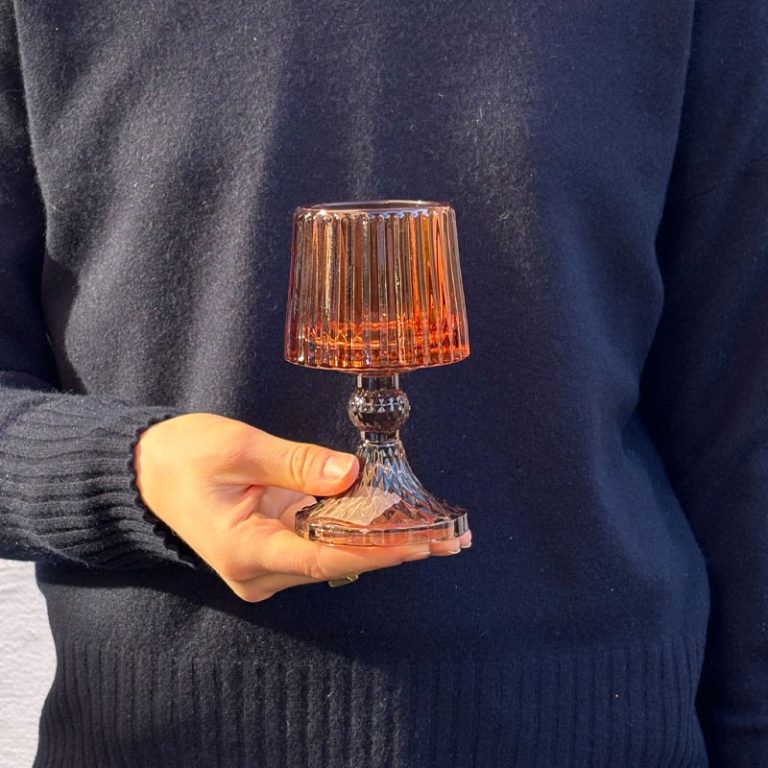 telysholder rose og rød fra edg